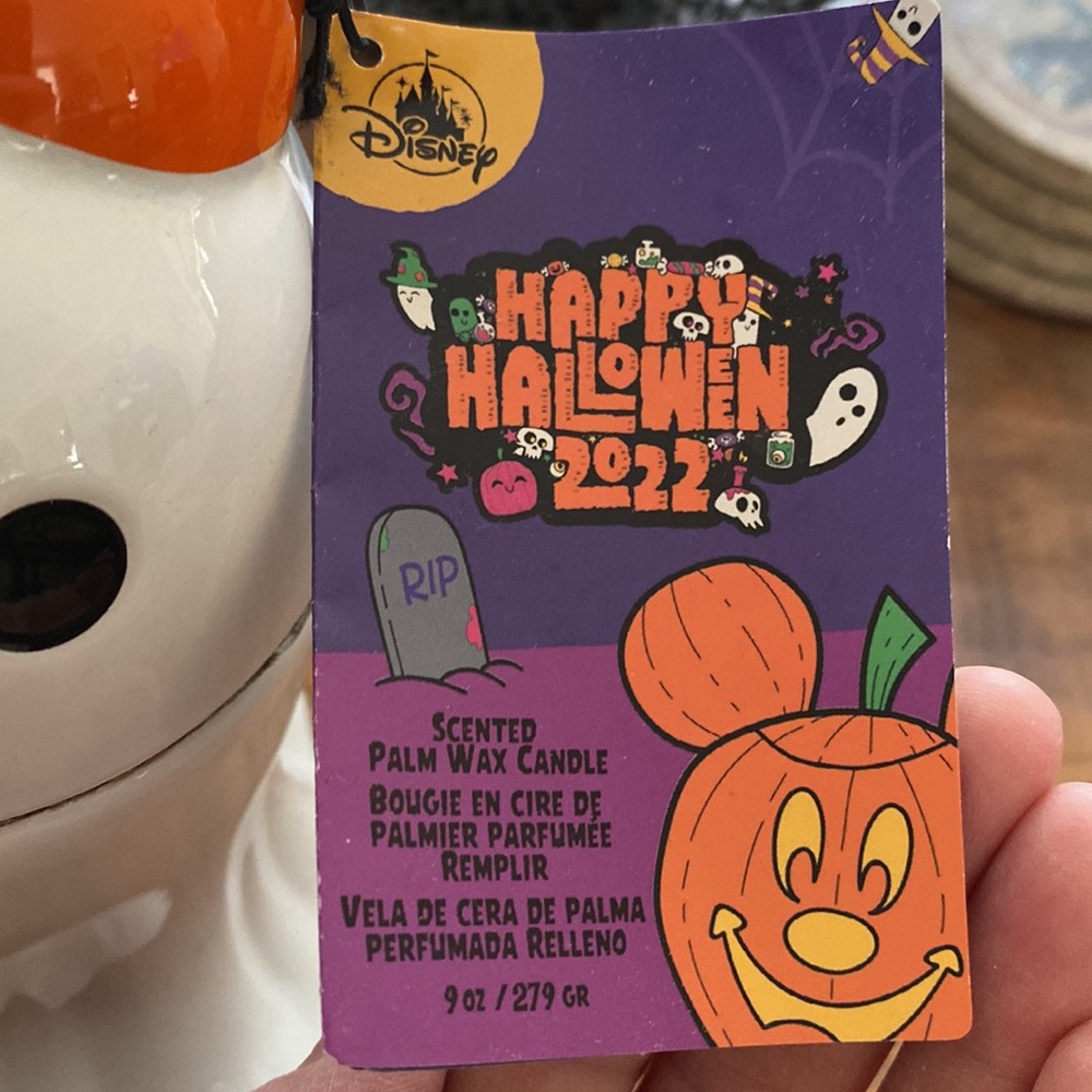 Disney Mickey Mouse Ghost Ceramic Candle - Picture 9 of 9